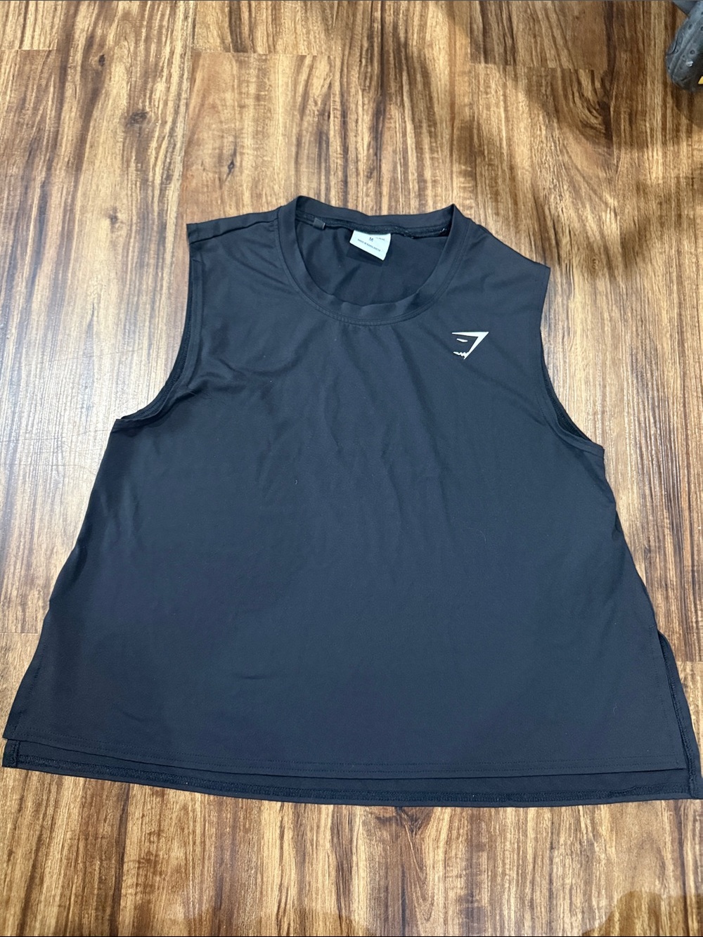 Gymshark Black Sleeveless Training Tank with Logo